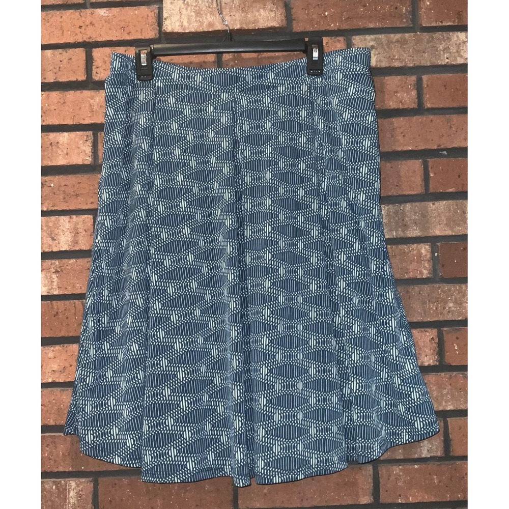 Lularoe Womens Green Geometric‎ Madison Skirt Size 3XL